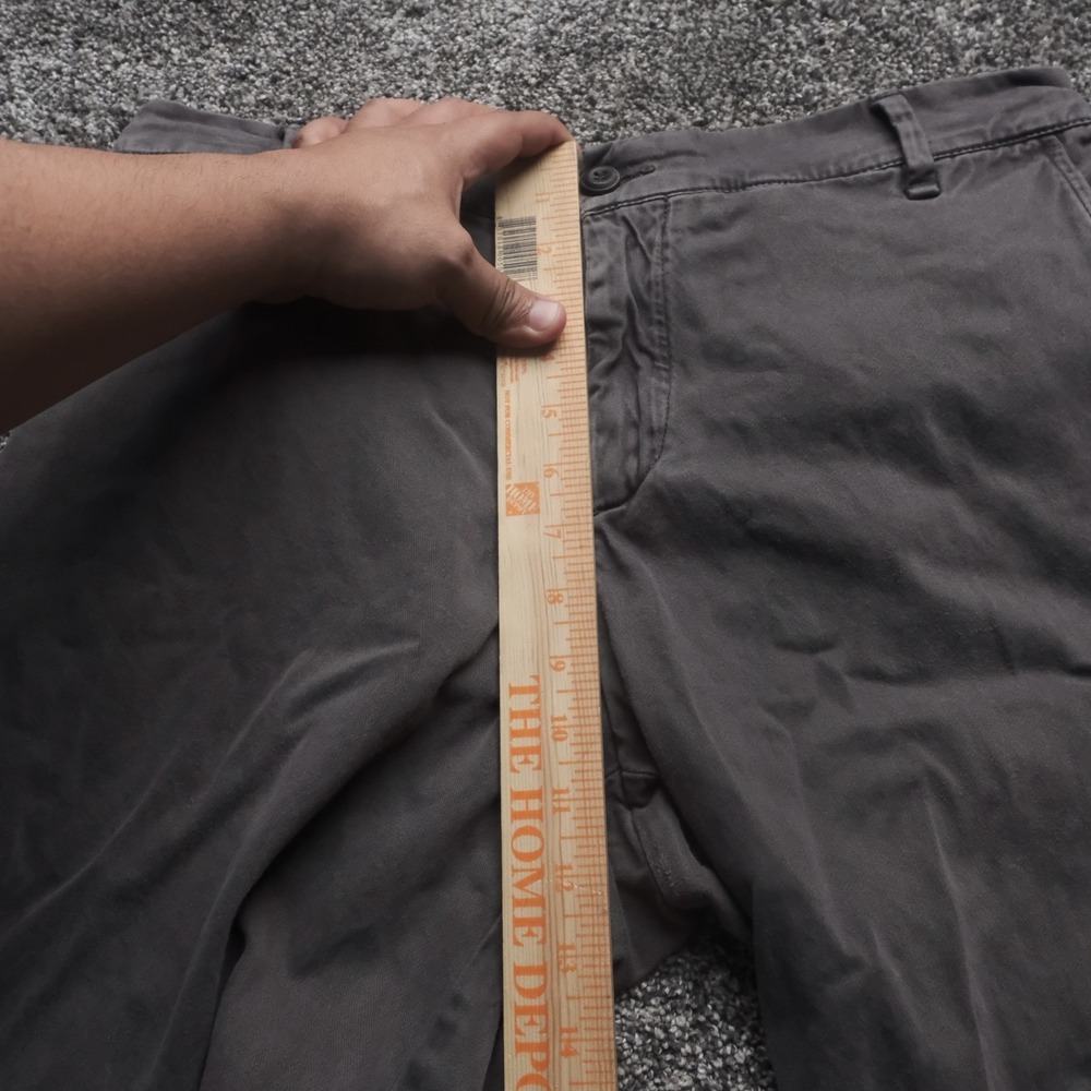 White Sand Chino Pant Men 50 (32x28) Gray Slim Tapered Italian Designer Trousers - Picture 4 of 8